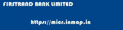 FIRSTRAND BANK LIMITED       micr code
